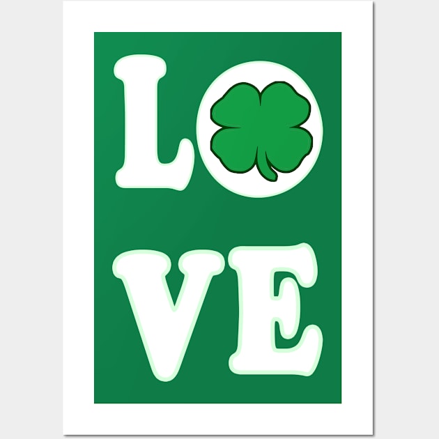 Shamrock Love Wall Art by Eric03091978